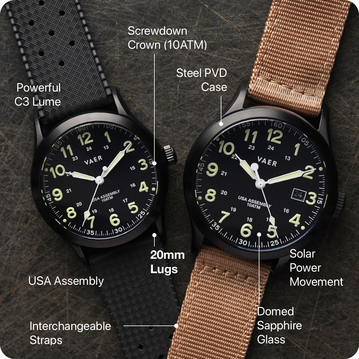 C5 Tactical Field Solar - 40mm USA